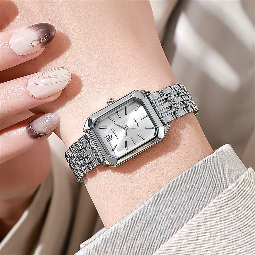 Elegant Stainless Steel Quartz Watch for Women