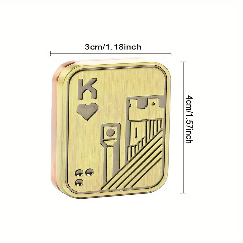 Fidget Slider Metal Skull Push Slider Stress Relief Toy 