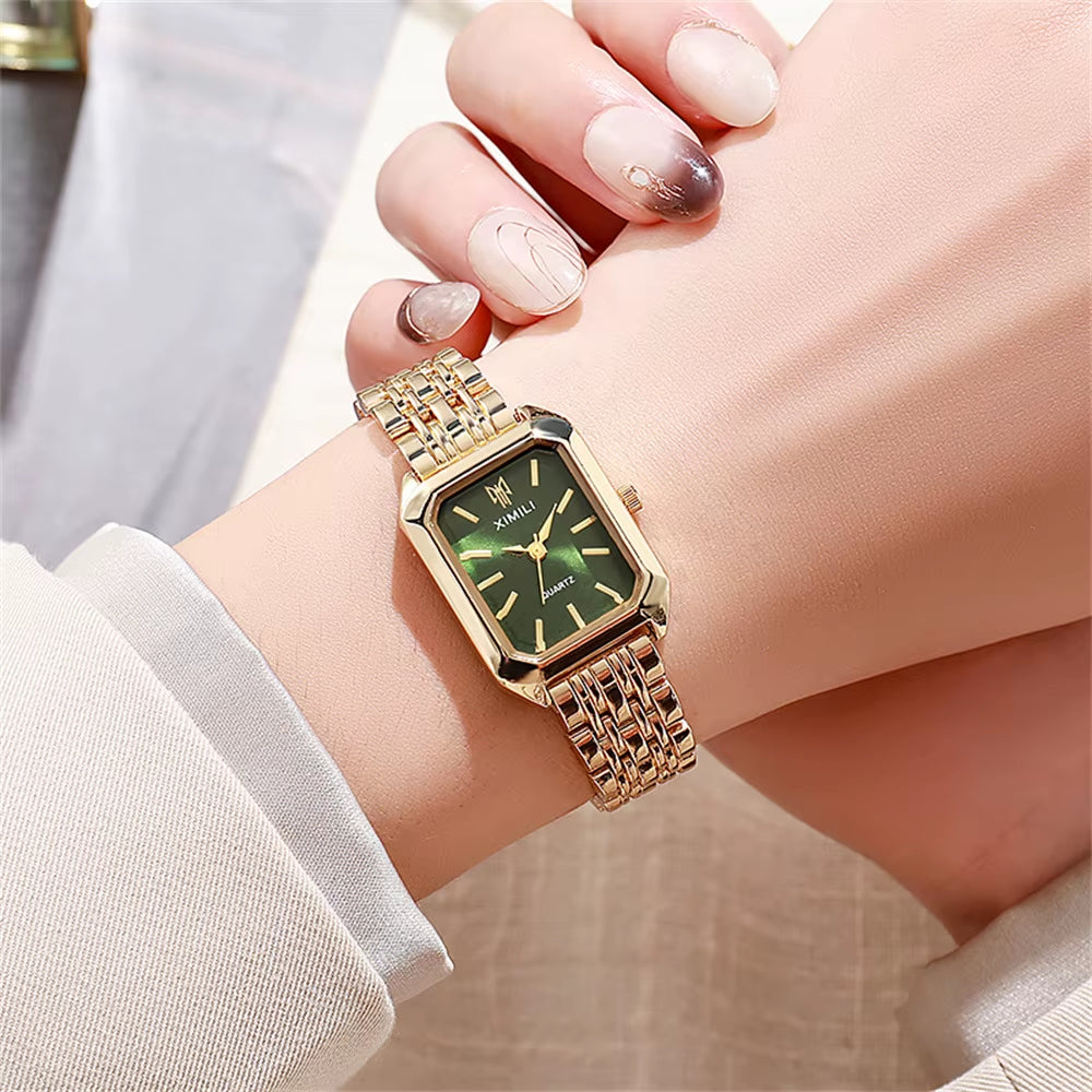 Elegant Stainless Steel Quartz Watch for Women
