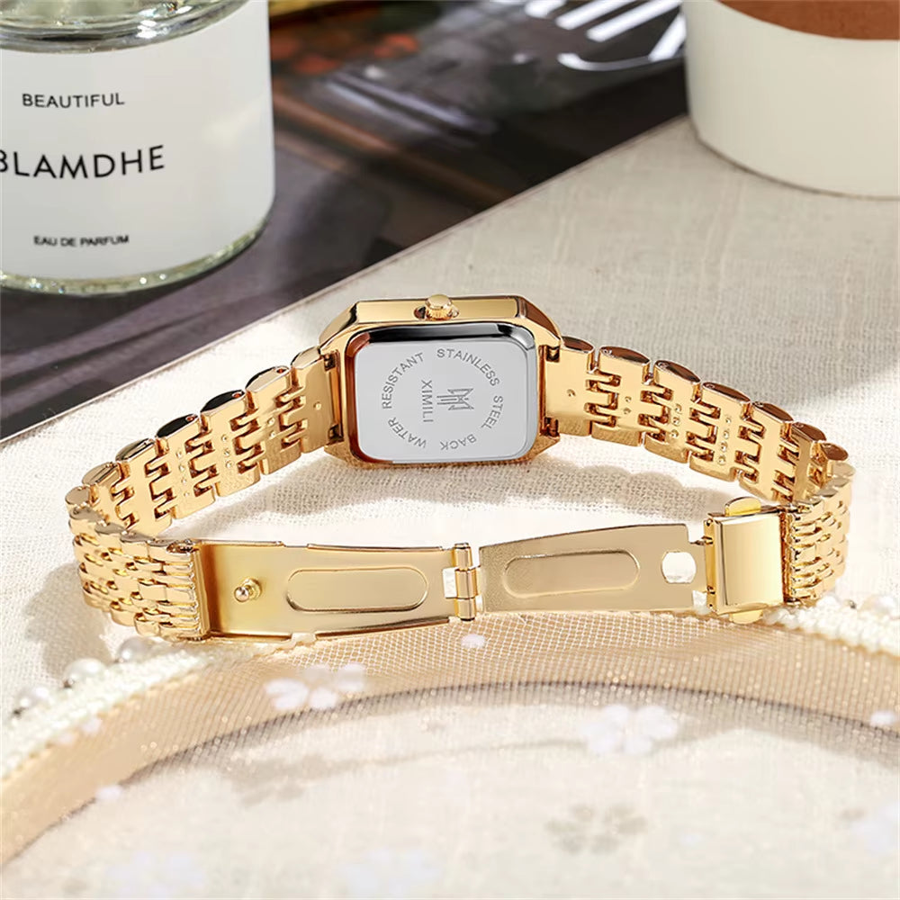 Elegant Stainless Steel Quartz Watch for Women