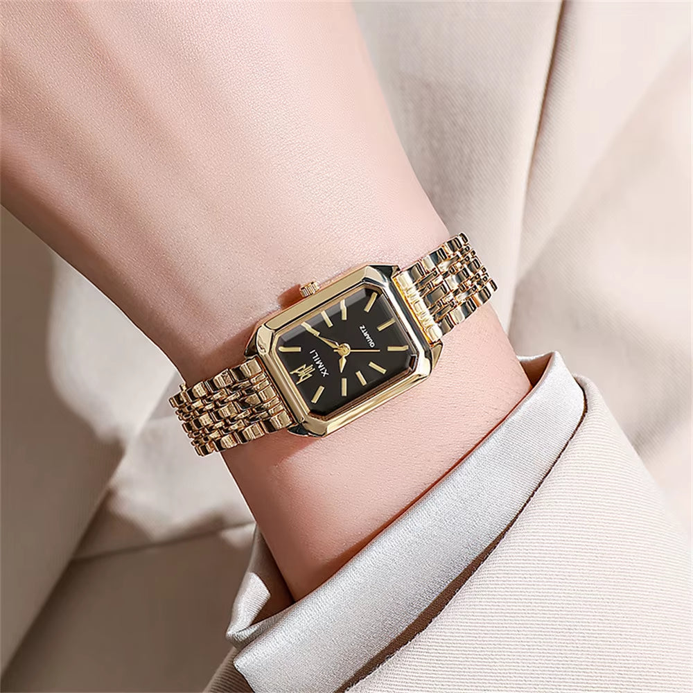 Elegant Stainless Steel Quartz Watch for Women