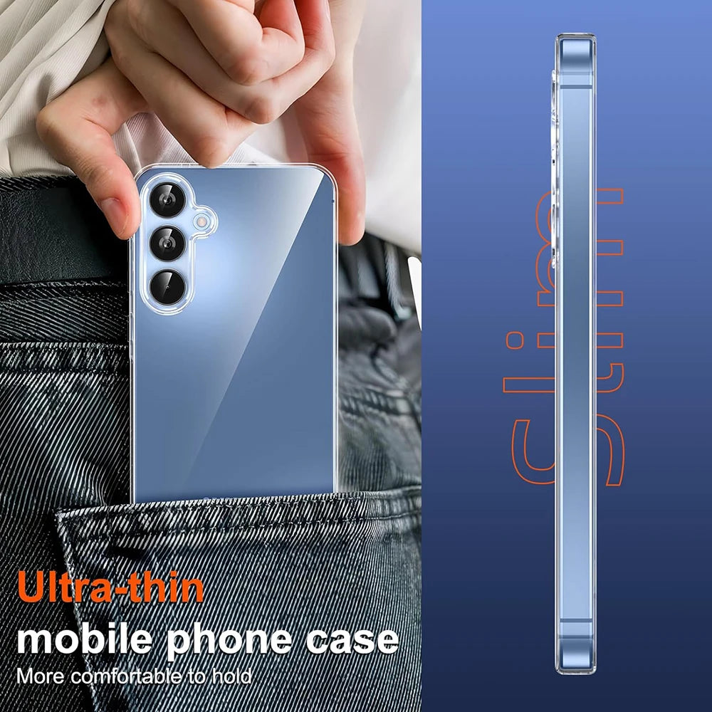 Ultra Thin Silicone Soft Case for Samsung Galaxy S25 S24 S23 S21 FE S22 Ultra plus A16 A06 A55 A35 A15 A05S A54 A34 A14 A53 A33