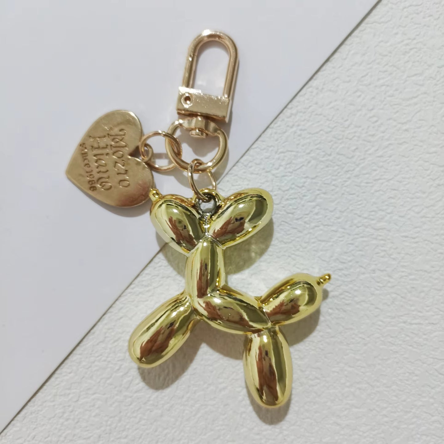 Fashion Punk Balloon Dog Keychains for Women 