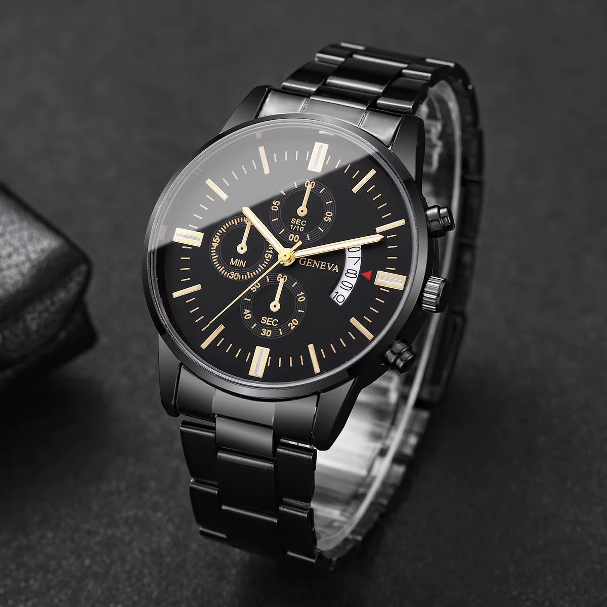 Men’s Business Quartz Watch with Calendar Luxury Style