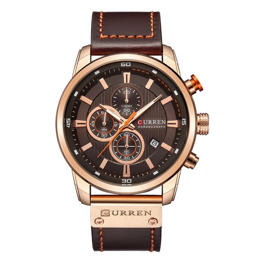 Men’s Luxury Quartz Sport Watch Chronograph Date