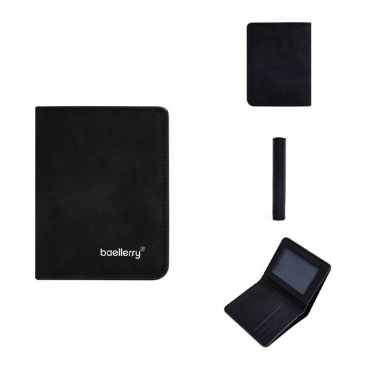 Men’s Slim Sanded Leather Multi-Card Bifold Wallet